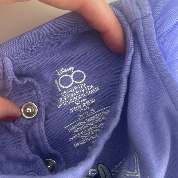 Disneyland 100 anniversary onesie with tule skirt. 9-12 months - Picture 3 of 3